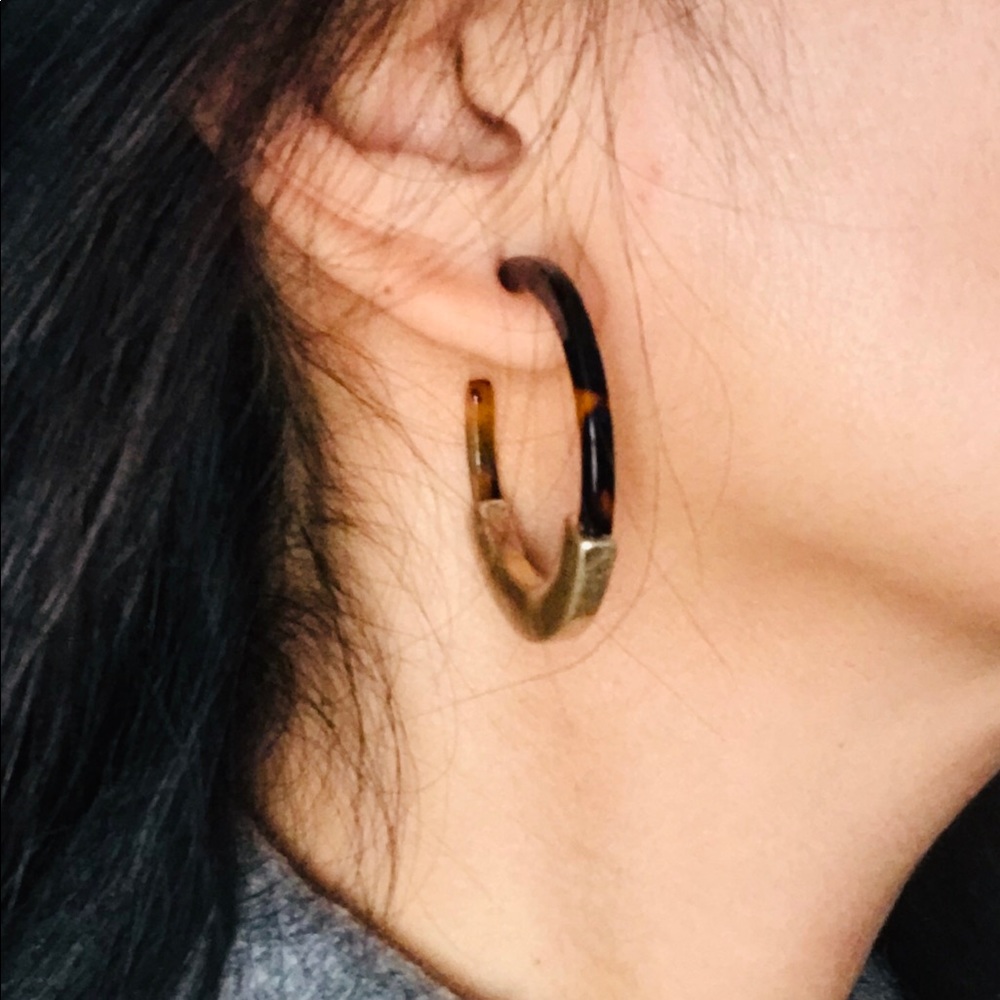 Acrylic hoop earrings